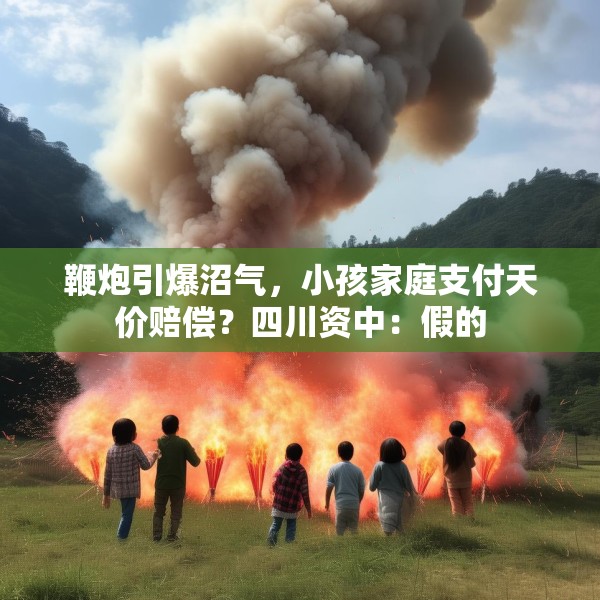 鞭炮引爆沼气，小孩家庭支付天价赔偿？四川资中：假的