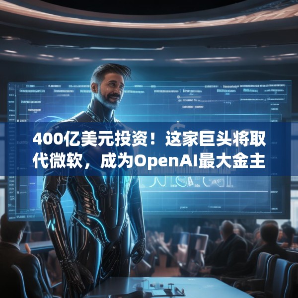 400亿美元投资！这家巨头将取代微软，成为OpenAI最大金主