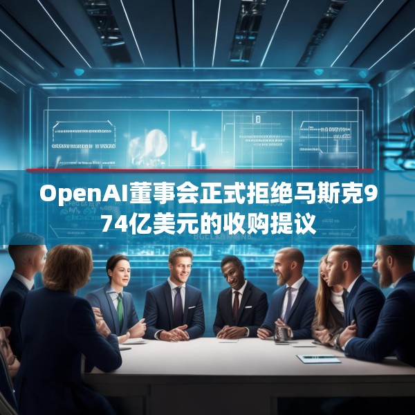 OpenAI董事会正式拒绝马斯克974亿美元的收购提议