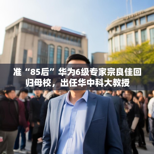 准“85后”华为6级专家宗良佳回归母校，出任华中科大教授