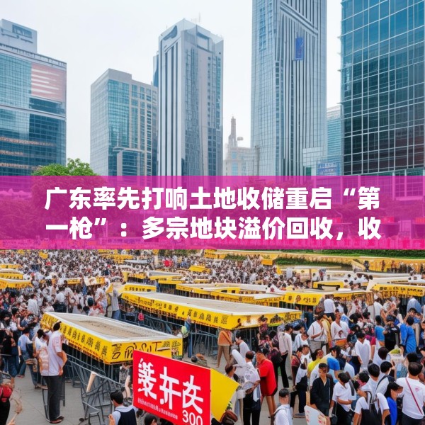 广东率先打响土地收储重启“第一枪”：多宗地块溢价回收，收购规模和价格超市场预期