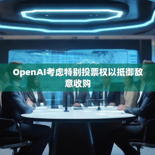 OpenAI考虑特别投票权以抵御敌意收购