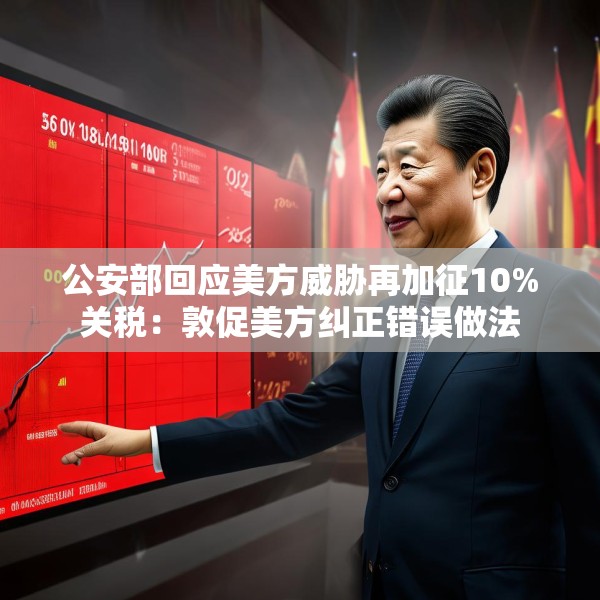 公安部回应美方威胁再加征10%关税：敦促美方纠正错误做法