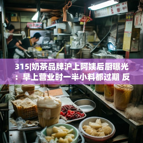 315|奶茶品牌沪上阿姨后厨曝光：早上营业时一半小料都过期 反正就照样用