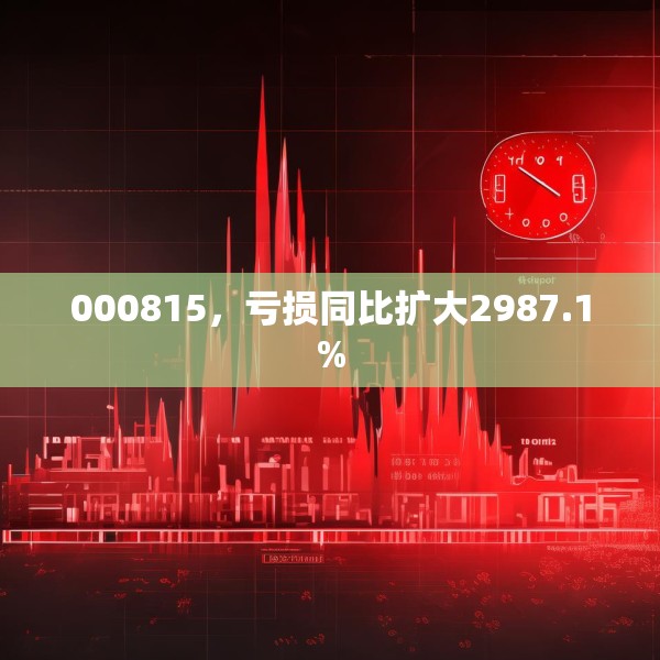 000815，亏损同比扩大2987.1%