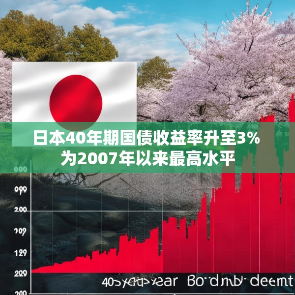 日本40年期国债收益率升至3% 为2007年以来最高水平