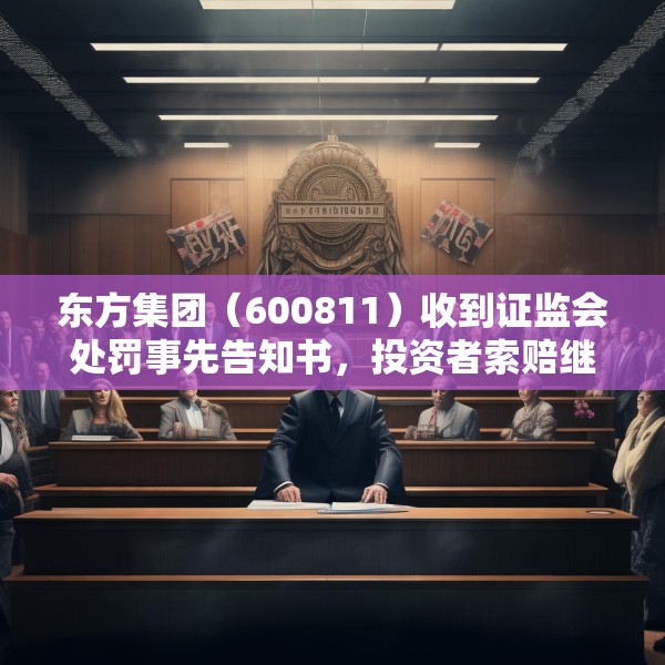 东方集团（600811）收到证监会处罚事先告知书，投资者索赔继续立案