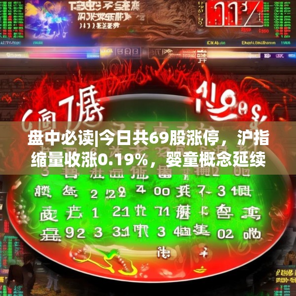 盘中必读|今日共69股涨停，沪指缩量收涨0.19%，婴童概念延续涨势