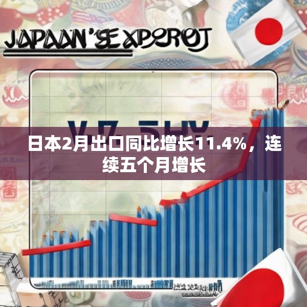 日本2月出口同比增长11.4%，连续五个月增长