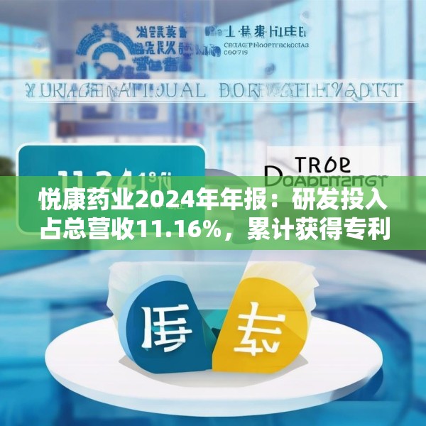 悦康药业2024年年报：研发投入占总营收11.16%，累计获得专利317项