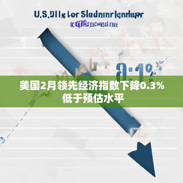 美国2月领先经济指数下降0.3% 低于预估水平