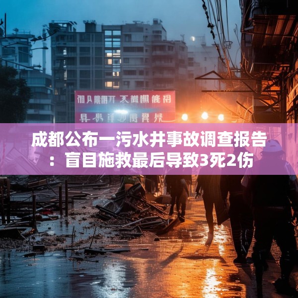 成都公布一污水井事故调查报告：盲目施救最后导致3死2伤