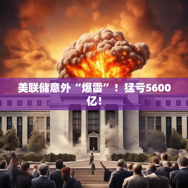 美联储意外“爆雷”！猛亏5600亿！